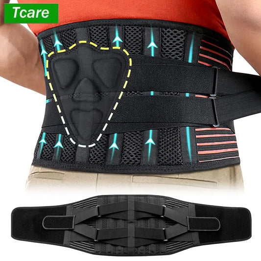 Back Brace for Lower Back Pain, lumbar support for men and women, breathable waist support for lifting and sciatica relief.