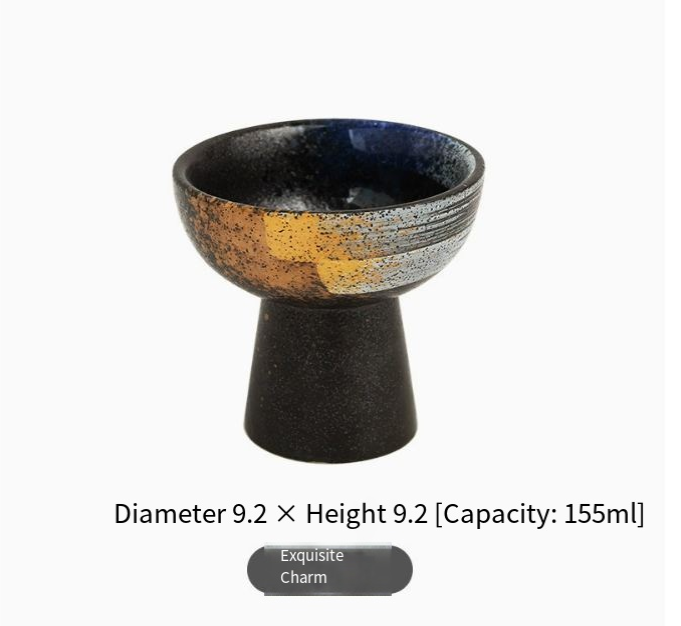 Japanese-style ceramic tall snack bowl with a sleek design, perfect for serving nuts, fruits, or appetizers.