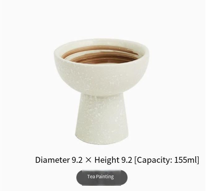 Japanese-style ceramic tall bowl for snacks, featuring a sleek design and smooth finish, perfect for serving small bites.