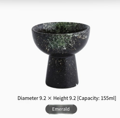 Japanese-style ceramic tall snack bowl with intricate patterns, ideal for serving nuts, candies, or small snacks.