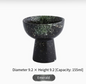 Japanese-style ceramic tall snack bowl with intricate patterns, ideal for serving nuts, candies, or small snacks.