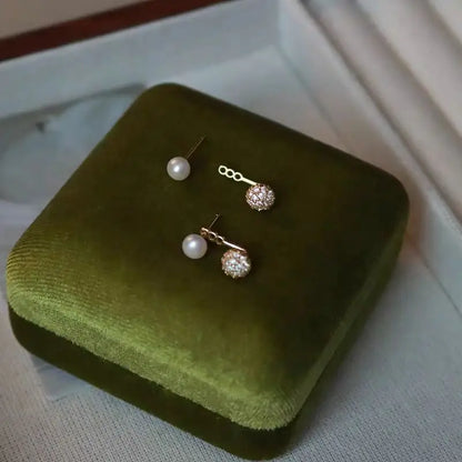 Sterling silver earrings featuring trendy and personalized designs, stylish ear accessories made from S925 silver.