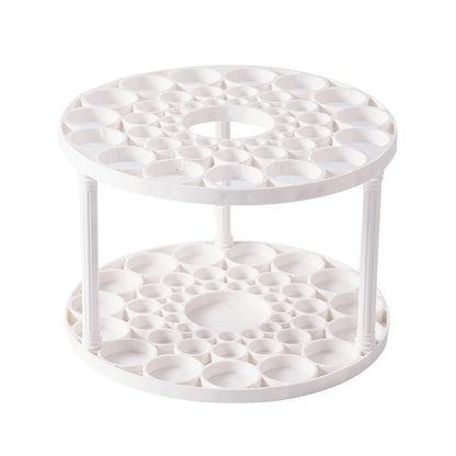 45-hole desktop organizer and pen holder by BackupMyFilesNow.com, with compartments for stationery, painting supplies, and oil brushes.