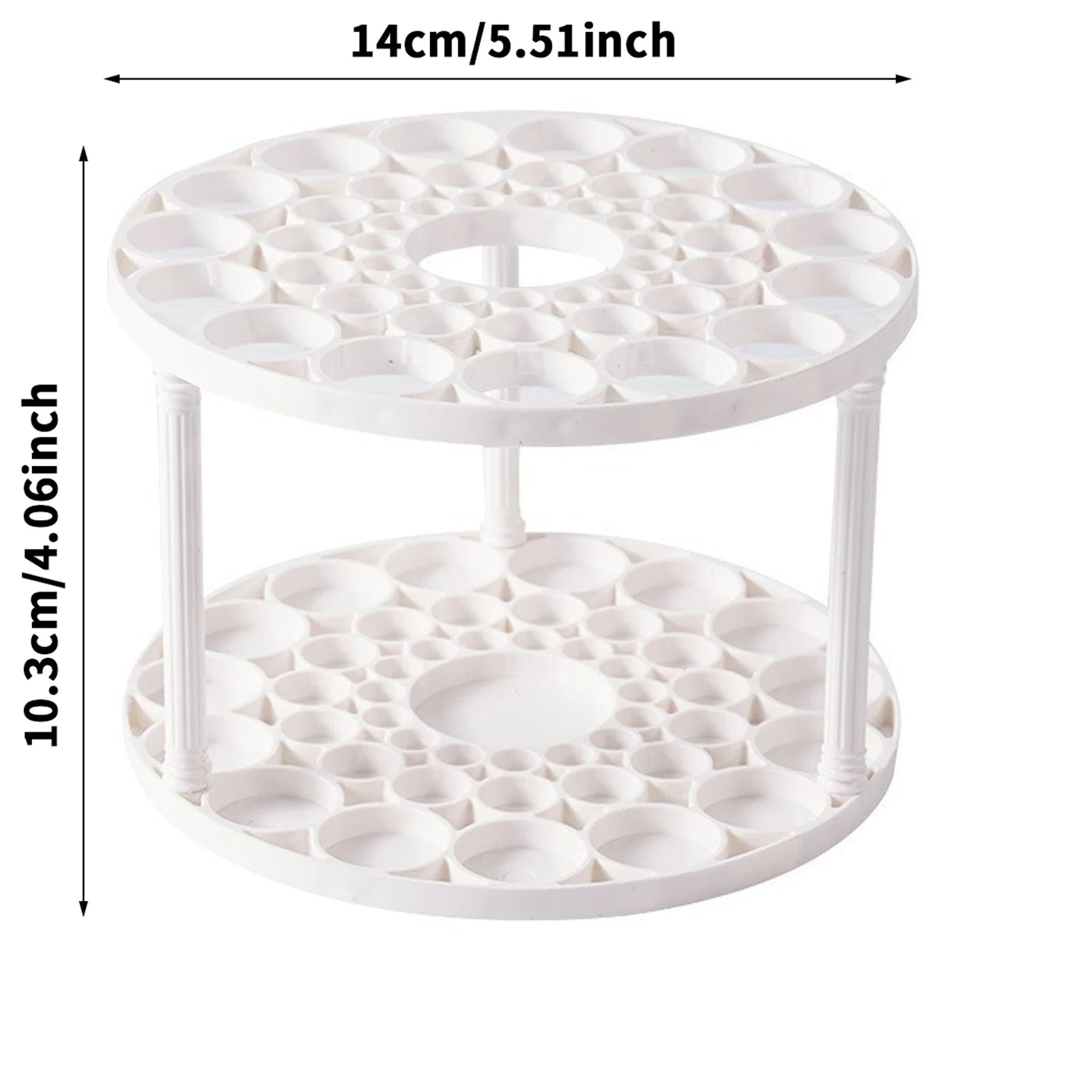 45-hole desktop organizer and pen holder by BackupMyFilesNow.com, with compartments for stationery, paint supplies, and brushes.