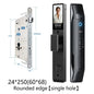SANKESONG Tuya Smart 3D Face Door Lock with security camera, fingerprint scanner, and electronic key for biometric access.