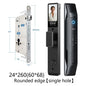 SANKESONG Tuya Smart 3D Face Door Lock with biometric fingerprint scanner, security camera monitor, and electronic key unlock system
