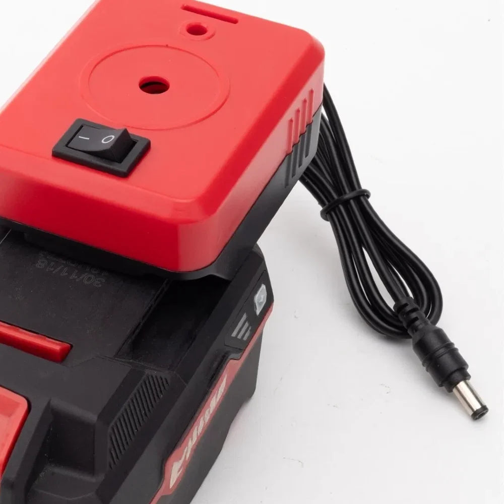 Emergency power adapter for Starlink Mini and Parkside X20V battery with 1m cord, providing satellite internet power supply.