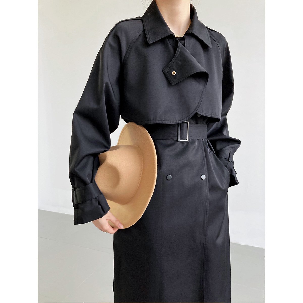 Small man's stylish waist jacket by BACKUPMYFILESNOW.COM® displayed on a hanger, showcasing its tailored design and fabric texture.