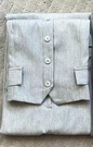 Tailored vest and long skirt set from BACKUPMYFILESNOW.COM®, featuring a fitted vest paired with a flowing long skirt.