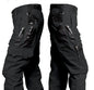 Men's khaki wear-resistant work pants with multiple pockets, straight cargo style, suitable for outdoor, tactical, and casual wear.