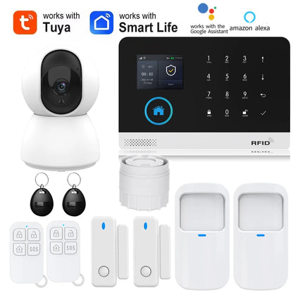 Smart home solar-powered siren and alarm system with PIR motion sensor, WiFi, GSM, compatible with Alexa, by BackupMyFilesNow.com