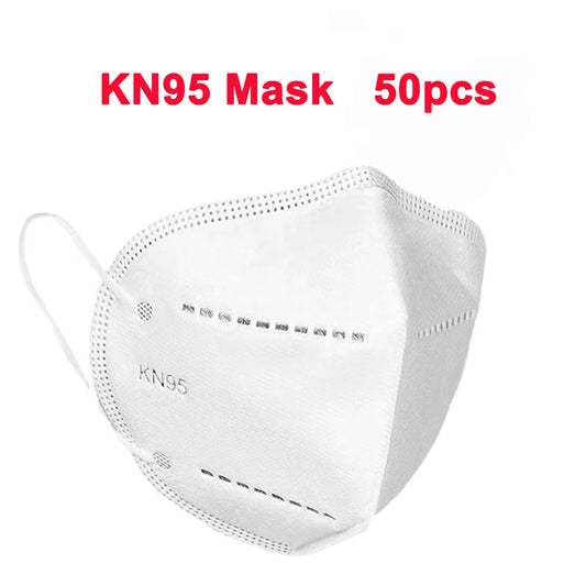 KN95 masks for adults showing 5-layer filter, protective face mask, homologated FFP2 respirator, with adjustable ear loops.