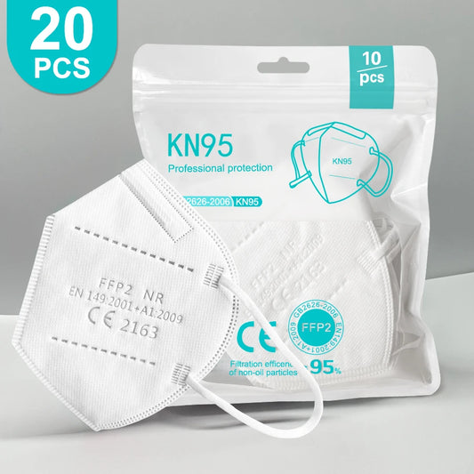 KN95 FFP2 masks in khaki, 5-layer adult face masks with CE approval, providing security protection and comfortable fit.
