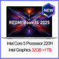 Xiaomi Redmi Book 14 2025 laptop with Intel Core i5, 16GB RAM, 512GB SSD, 14-inch 2.8K 120Hz display, sleek modern design