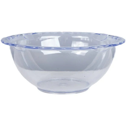 Large acrylic beauty salon washbasin with lace design, used for facial cleansing, nail enhancement, and beauty treatments.