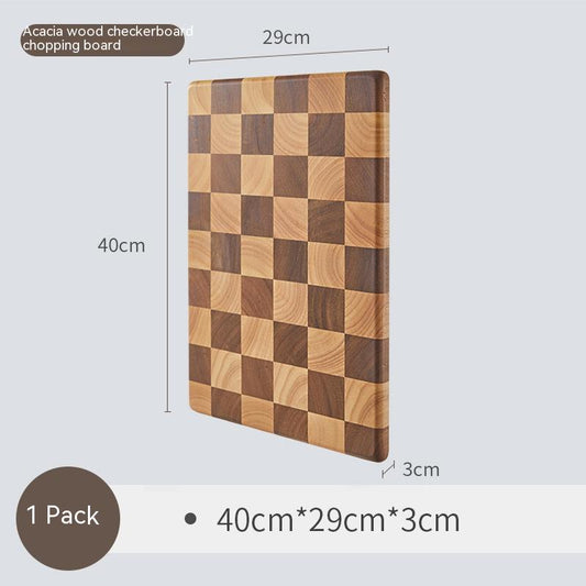 Large rectangular mango acacia chopping board with smooth finish, ideal for food preparation and serving.