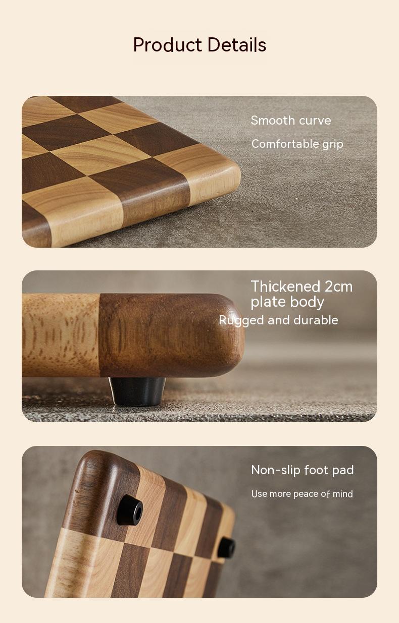 Large mango and acacia chopping board with smooth surface and wood grain detail, ideal for food prep.