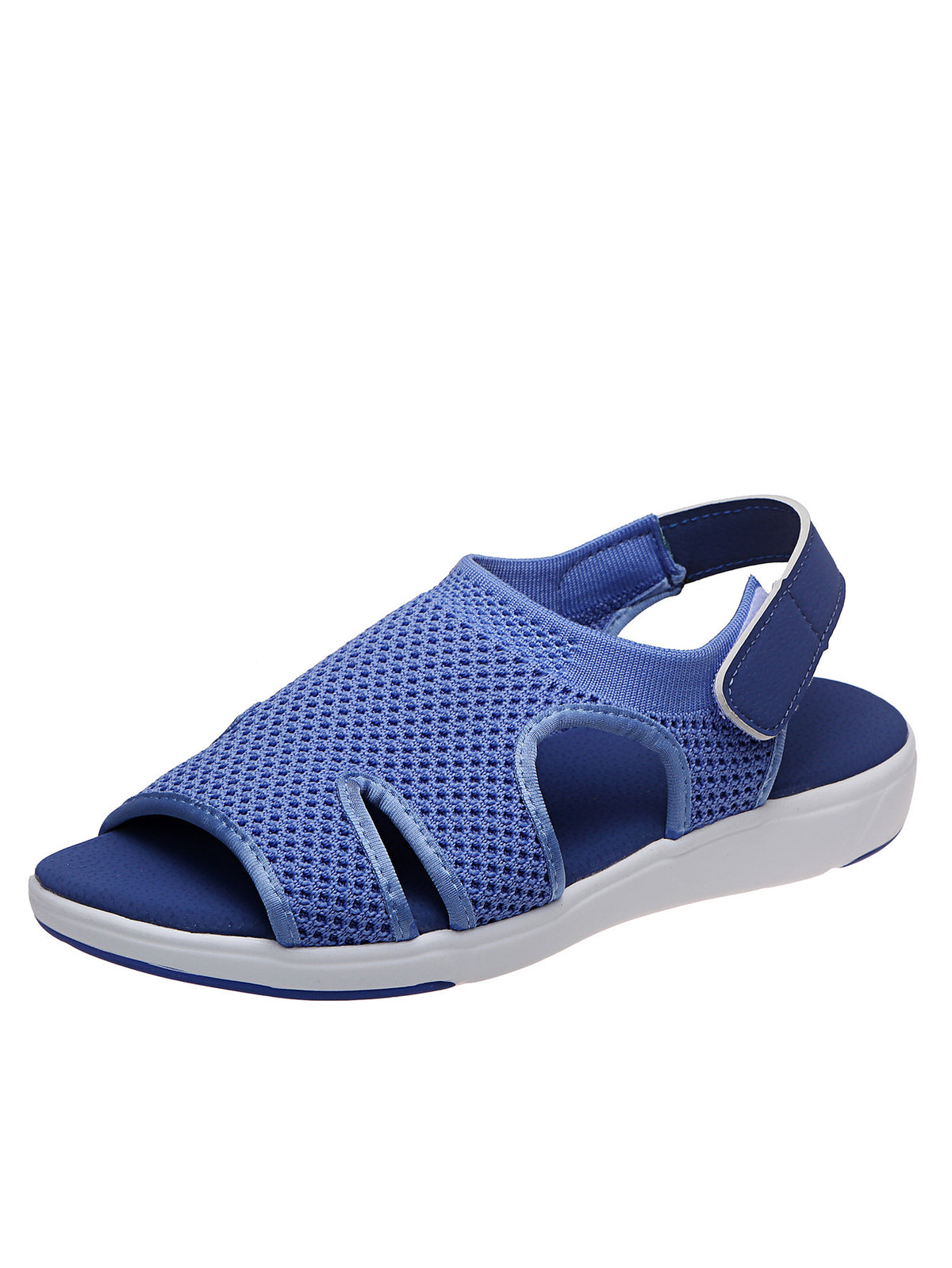 Casual wedge flat sandals and slippers by BACKUPMYFILESNOW.COM® featuring open toes and comfortable slip-on design.