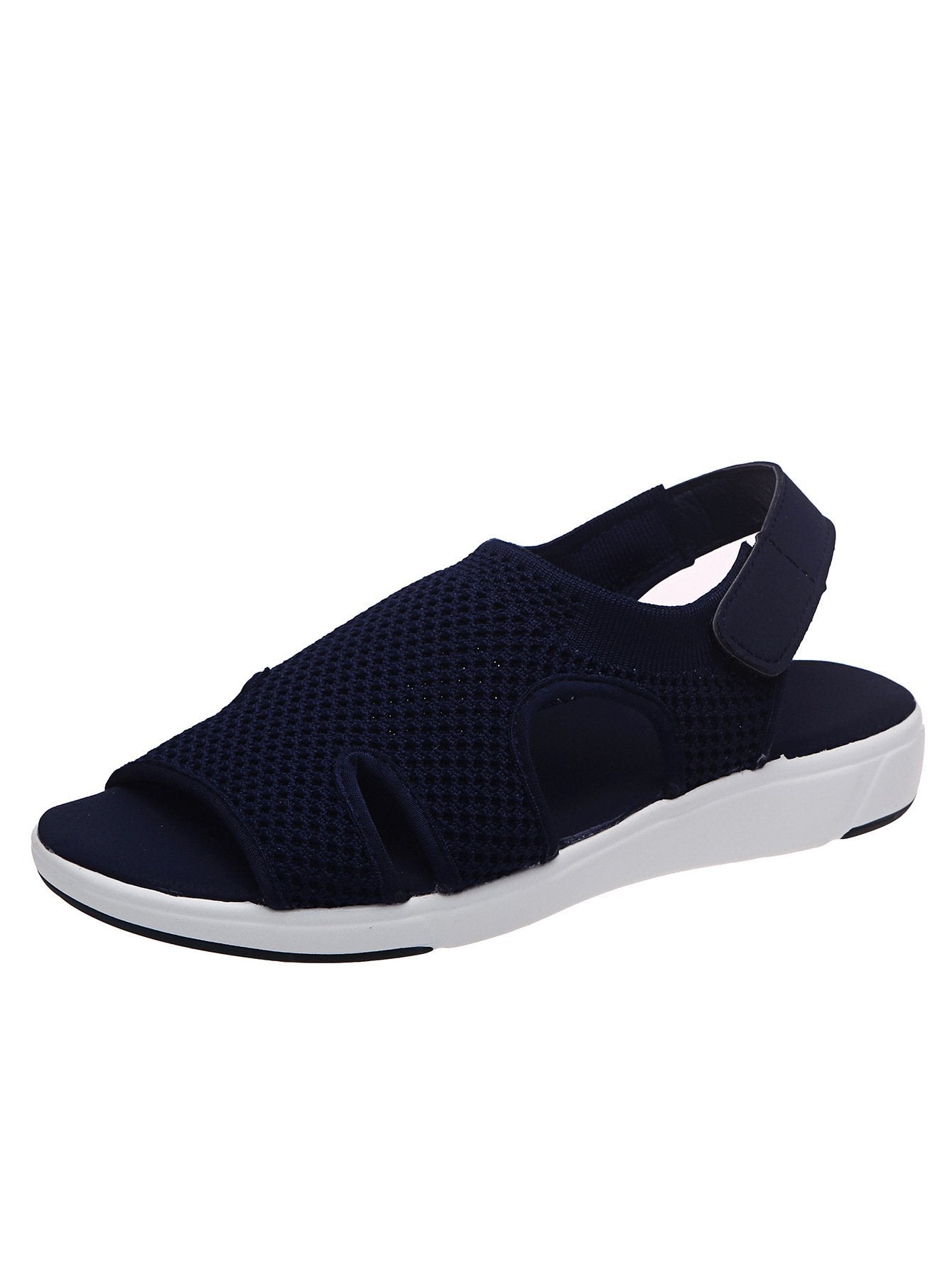Backupmyfilesnow.com wedge casual flat sandals with open toes and ankle straps, featuring a stylish and comfortable design.