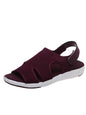 BACKUPMYFILESNOW.COM® wedge casual flat sandals and slippers with open toes and ankle straps, stylish and comfortable footwear.