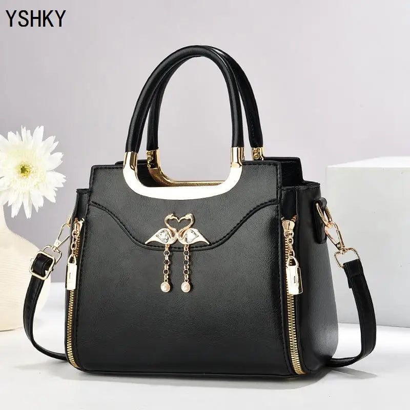 Light brown women's shoulder bag with casual foreign style, crossbody strap, pillow design, and underarm carrying option.