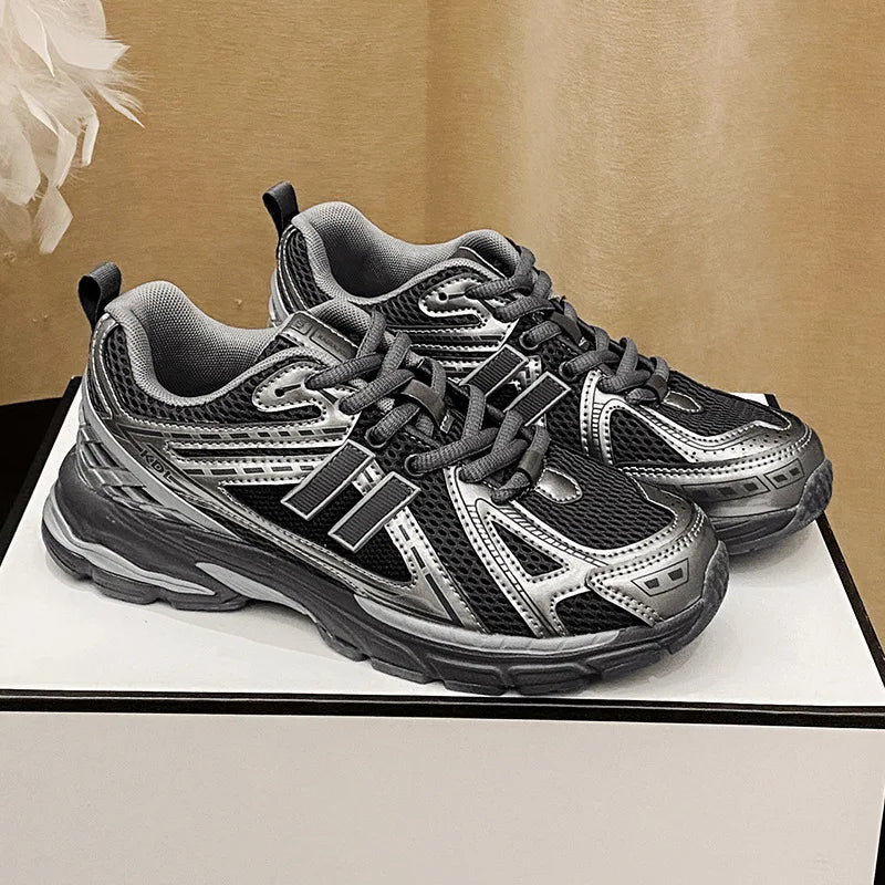 Light gray men's and women's running and basketball shoes by BackupMyFilesNow.com, featuring retro casual design and classic sneakers style.