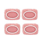 Light green microfiber mop pads, 4-pack, reusable for Swiffer Sweeper, suitable for dry and wet cleaning hardwood floors.