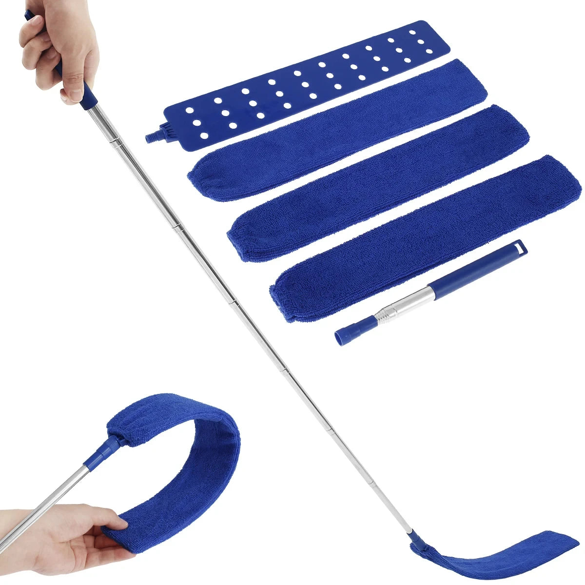 Light green Gap Dust Cleaner by BACKUPMYFILESNOW.COM, retractable microfiber duster for cleaning sofa, bed, and furniture gaps.