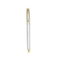 Set of 1-4-7 pcs luxury metal business office supplies including high-quality stationery in light grey and black colors.