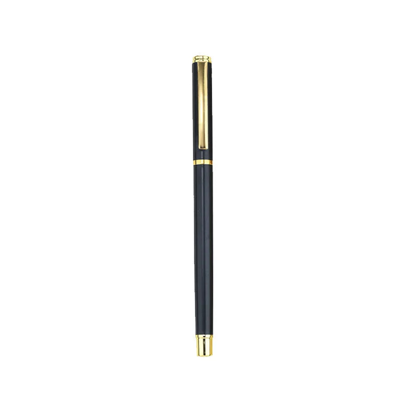 Set of 1-3-4-7 luxury metal office supplies including pens and accessories in light grey and black, high-quality stationery for business.