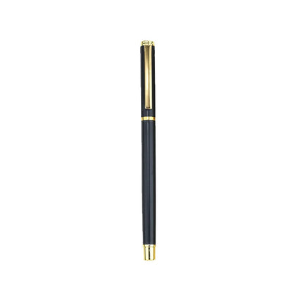 Set of 1-3-4-7 luxury metal office supplies including pens and accessories in light grey and black, high-quality stationery for business.