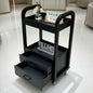 Light wood color Premium Beauty Cart with drawers, mobile salon trolley for professional makeup storage and spa organization.