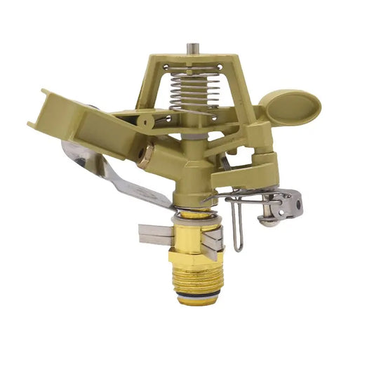 Light yellow high-performance automatic vortex drip irrigation system for garden and farm, adjustable and economical mist spraying.
