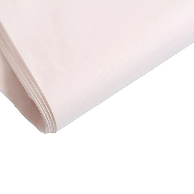 Pink lotus tissue paper, 75x52cm, ideal for gift wrapping, scrapbooking, and floral decoration.