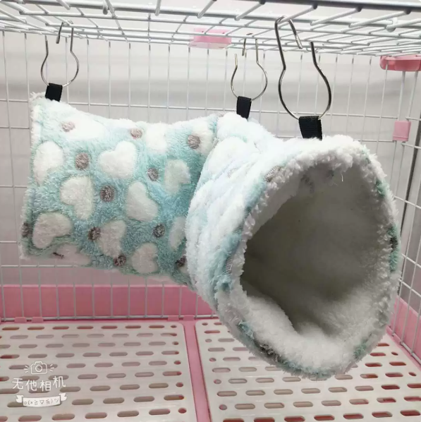 Super soft plush hamster warm tunnel nest by BACKUPMYFILESNOW.COM® for cozy, comfortable hamster bedding and hiding space.