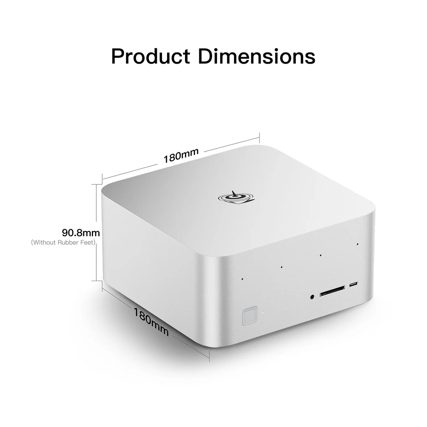 Beelink GTR9 Pro AMD Ryzen AI Mini PC with Windows 11, 128GB RAM, 2TB storage, WiFi 7, Bluetooth 5.4, fingerprint sensor, 8K support.