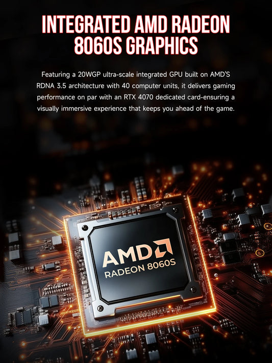 GMKtec EVO-X2 Mini PC with Ryzen Al Max+, 64GB LPDDR5, 2TB SSD, Windows 11 Pro, USB 4.0, WiFi 7, Bluetooth 5.4