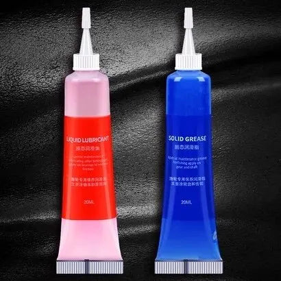 Two 20ml bottles of SEASIR protective grease and lubricant oil for fishing reel bearing maintenance with fishing tool, shown in the image.