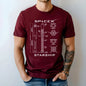 SpaceX Blueprint Rocket Lover Shirt featuring Boca Chica launch site and Raptor engine design, unisex space fan apparel for all seasons.