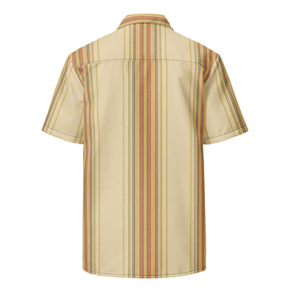 Golden Isles luxury performance button-down shirt from Brinks Island Collection, featuring a stylish, fitted design in vibrant fabric.