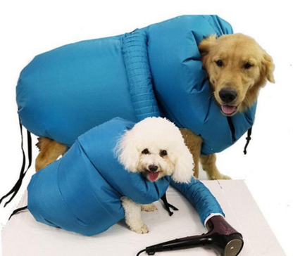 Pet drying box, dryer, and drying bag by BackupMyFilesNow.com designed for safely drying pets quickly and comfortably.
