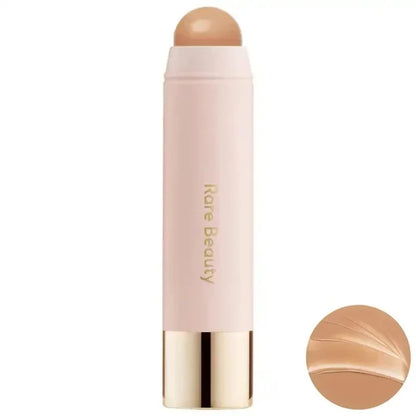 Rare Beauty Always Sunny Happy Sol bronze contour stick with silky, three-dimensional natural matte finish for nose shadow makeup.