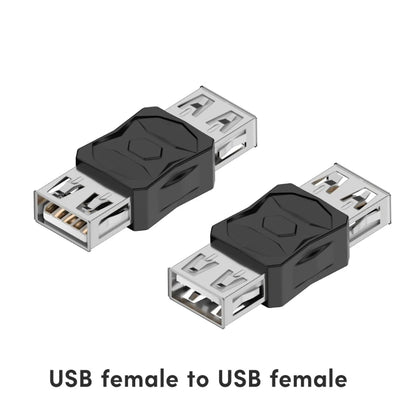 BackupMyFilesNow.com Micro USB to Mini USB connector adapter showing Micro USB female and Mini USB male ports.