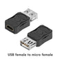 Micro USB to Mini USB connector adapter, USB female to micro male, compatible with BackupMyFilesNow devices