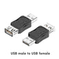 Micro USB to Mini USB connector adapter, USB female to micro male, compact BackupMyFilesNow.com device for data transfer.