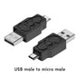 BackupMyFilesNow.com micro USB female to mini USB male adapter, USB female to micro USB and mini USB connector for devices