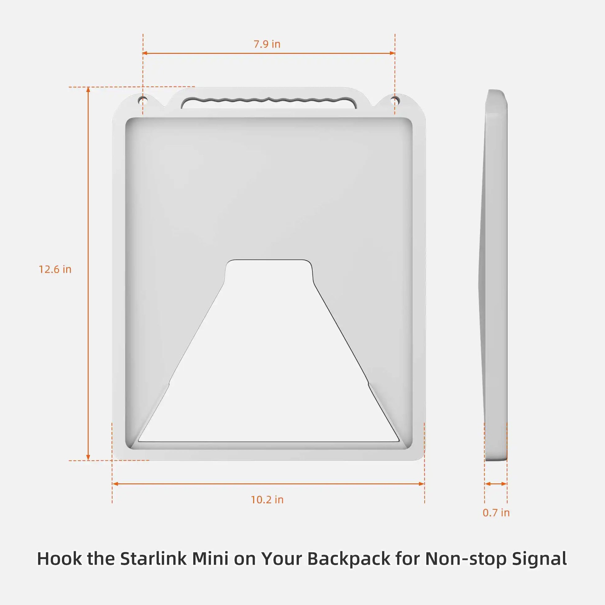 BackupMyFilesNow® anti-bump silicone protector for Starlink Mini case and backpack, designed to safeguard and ensure continuous signal.