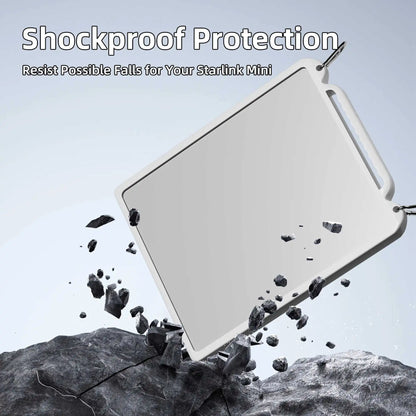 Backupmyfilesnow.com® Anti-Bump Silicone Protector for Starlink Mini, durable case cover for signal protection and device safety.