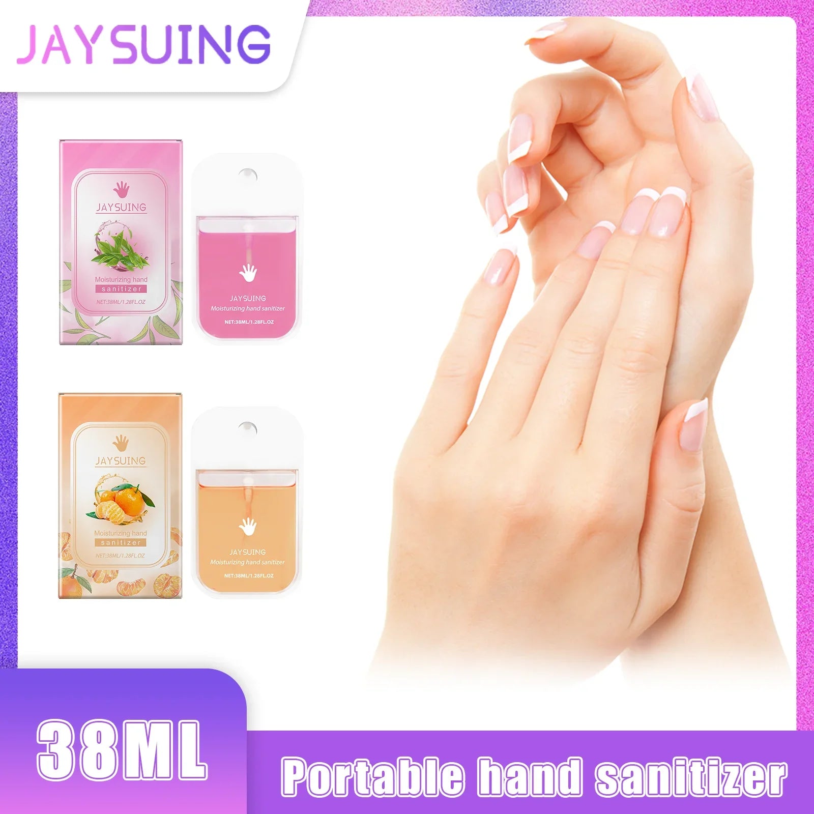 Jaysuing Citrus Hand Sanitizer Spray by BackupMyFilesNow.com, portable with lasting fragrance, gentle cleaning, and skin-friendly formula.