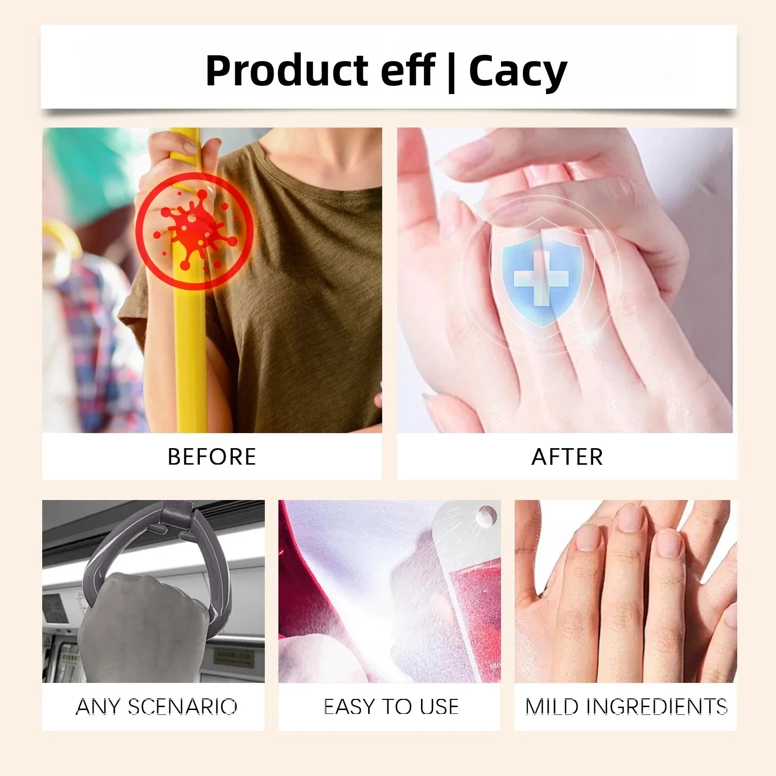 Jaysuing Hand Sanitizer Spray with mint scent, portable citrus fragrance, gentle cleaning, and skin-friendly formula for clean hands.